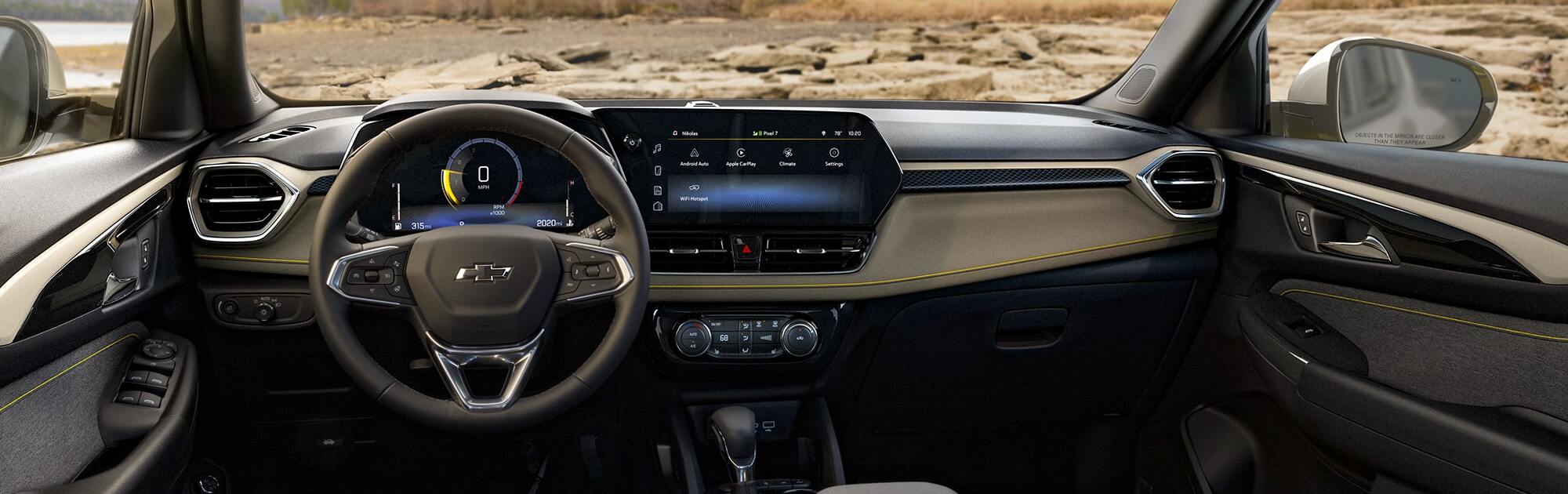 Digital display inside 2026 Chevrolet Trailblazer.