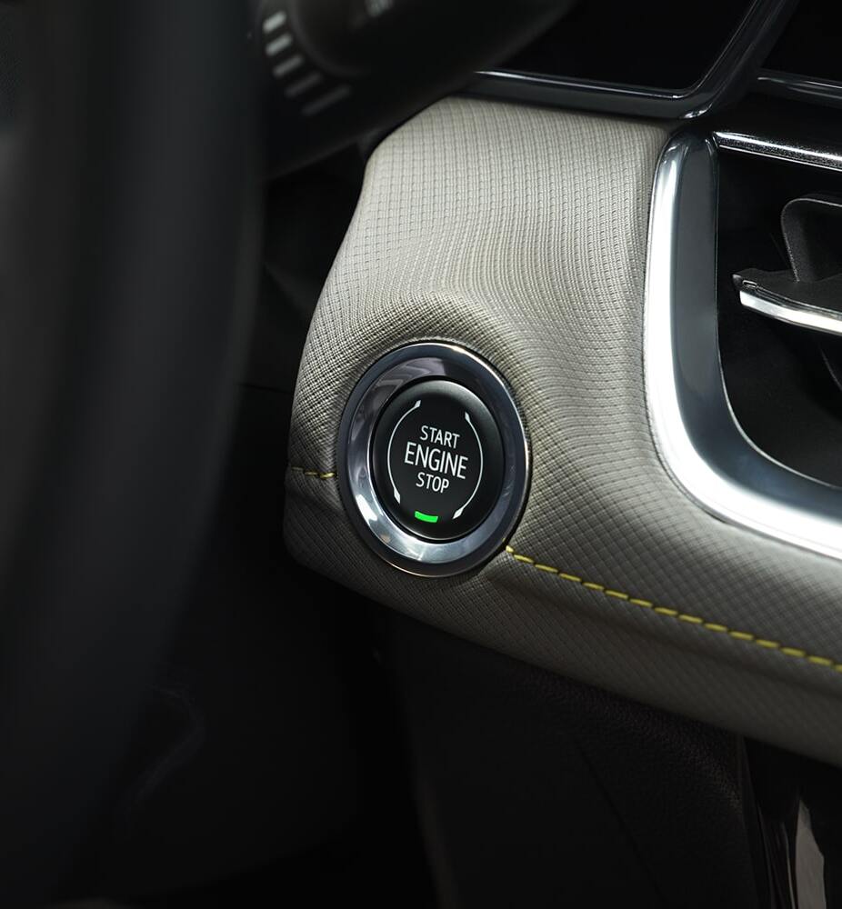 Keyless ignition inside 2026 Chevrolet Trailblazer.