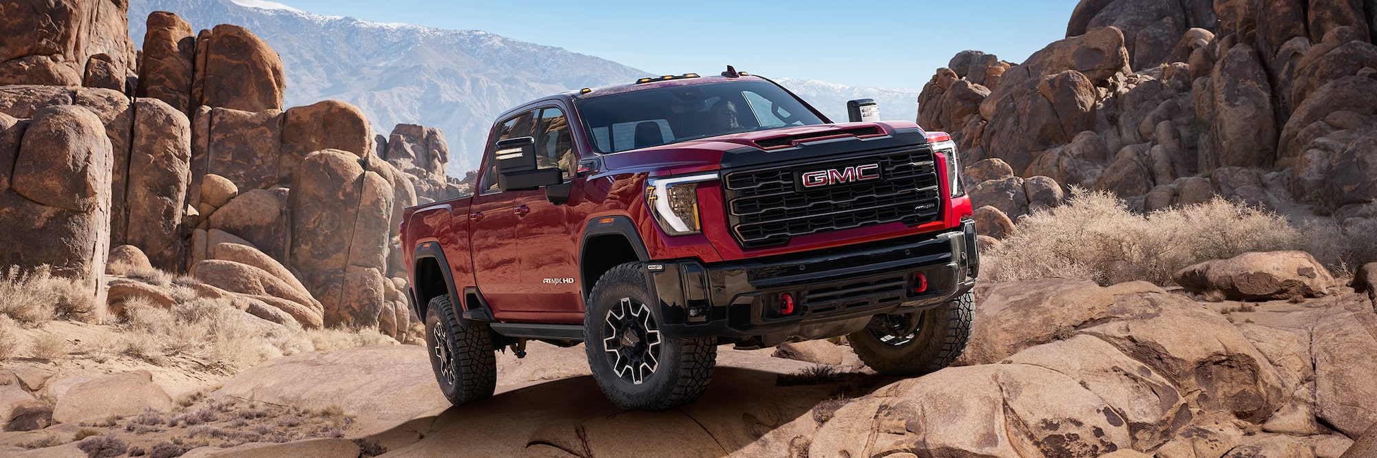 2026 GMC Sierra 2500/3500 HD on rocky terrain